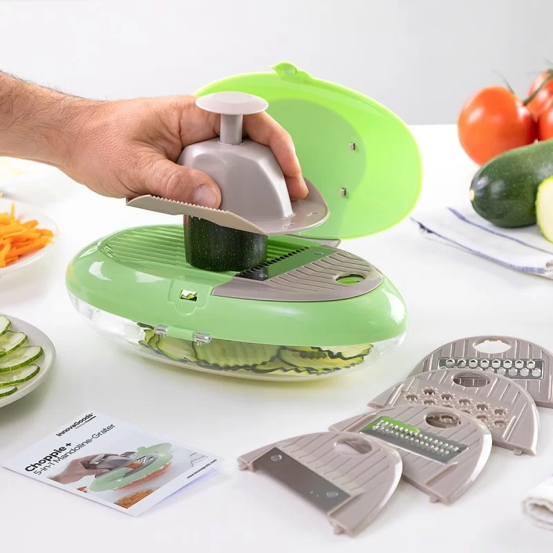 5-in-1 Mandolin Grater Choppie+ InnovaGoods Green Multicolour Stainless steel (Refurbished B)