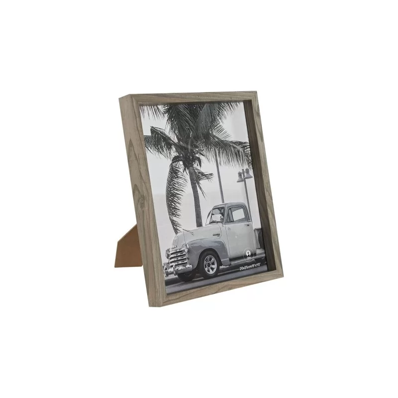 Photo frame Home ESPRIT Grey Crystal MDF Wood 21,5 x 2,5 x 26,5 cm