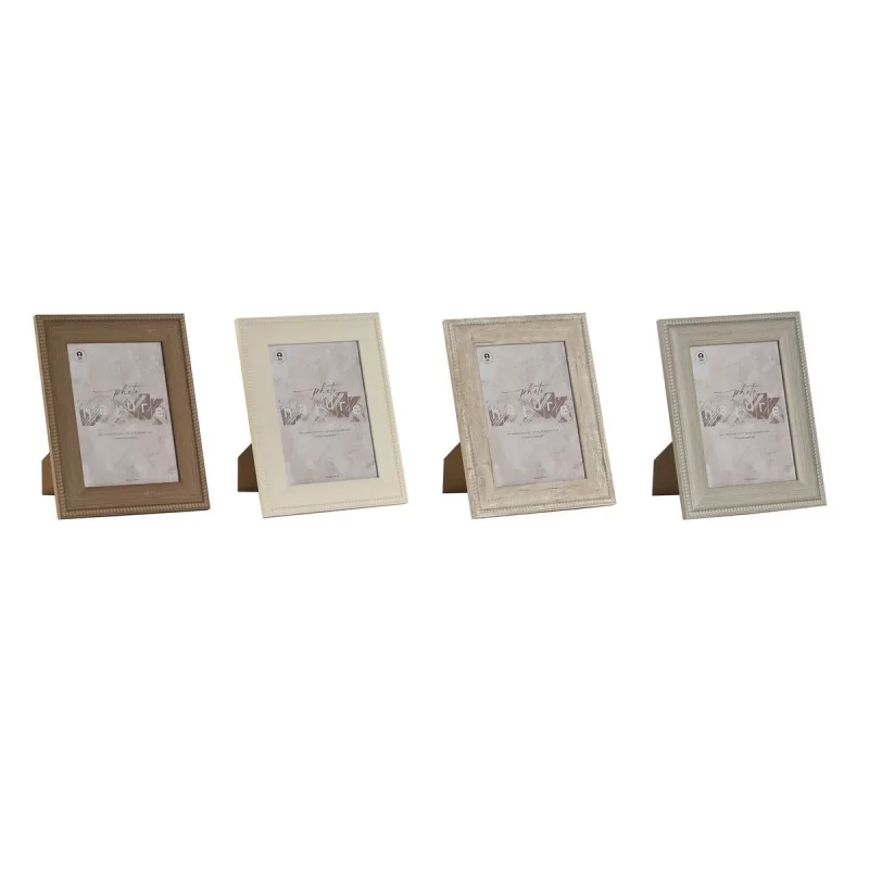 Photo frame Home ESPRIT Brown Beige Grey Cream Crystal polystyrene 19 x 1,5 x 24 cm