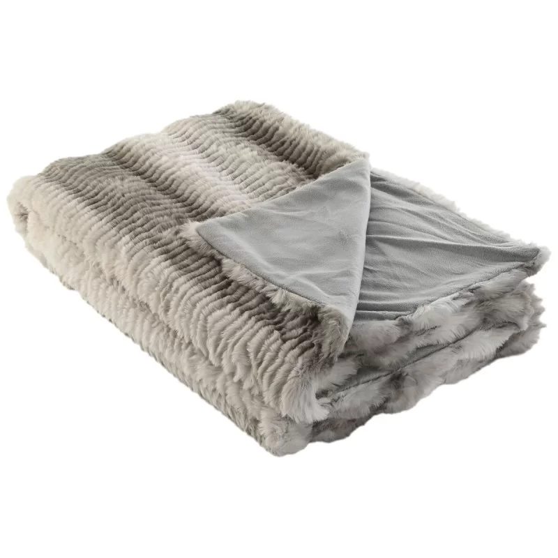 Blanket Home ESPRIT Grey 130 x 170 x 0,5 cm