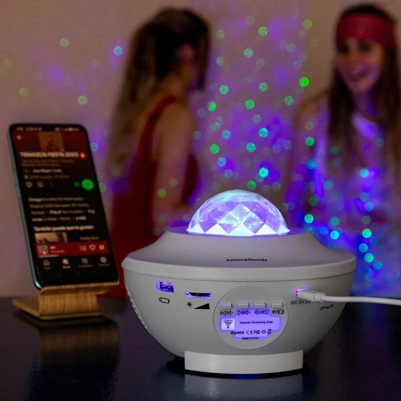 LED Star Projector and Laser with Speaker Sedlay InnovaGoods Multicolour (Refurbished A)