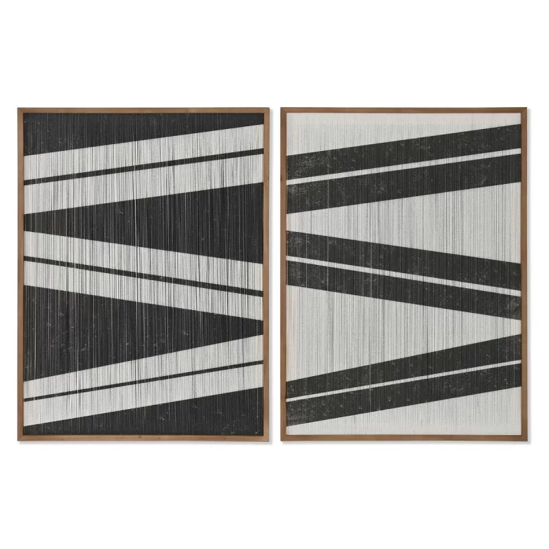 Painting Home ESPRIT Stripes Urban 60 x 3 x 60 cm (2 Units)