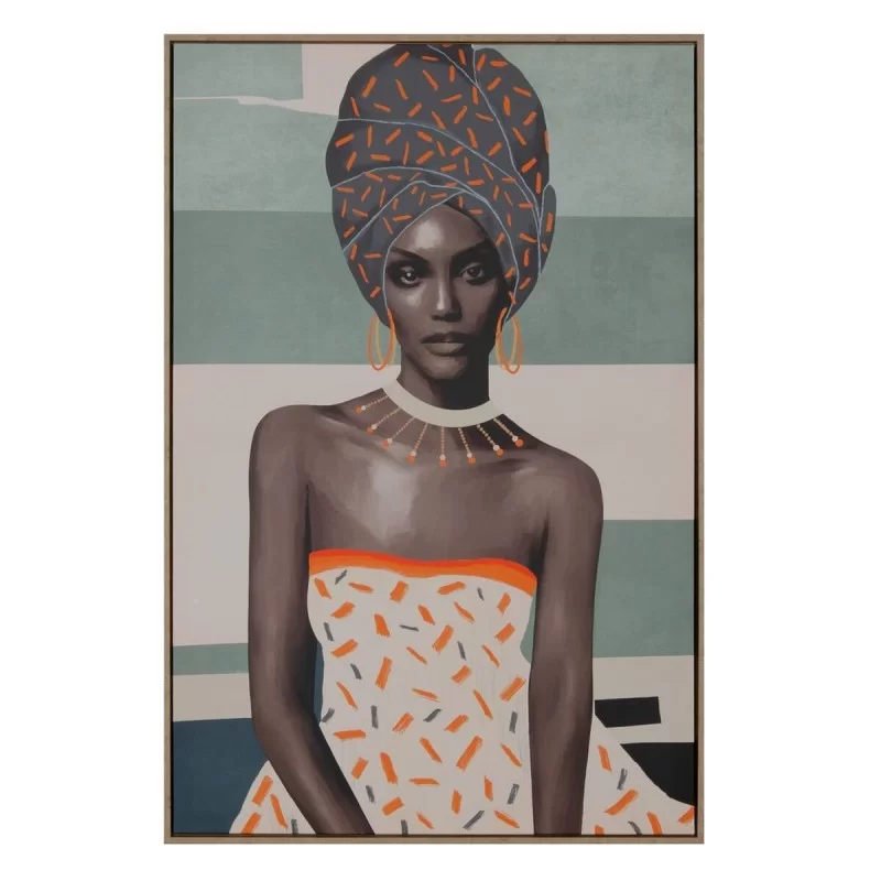 Canvas African Woman 80 x 4 x 120 cm