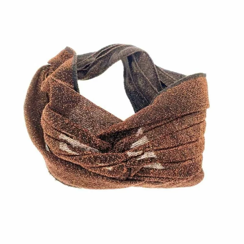 Elastic hairband Araban Brown