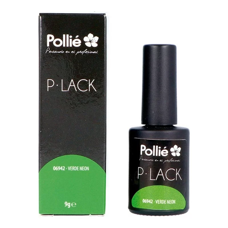 Nail polish P-Lack Eurostil VERDE NEON Green Neon (9 gr)