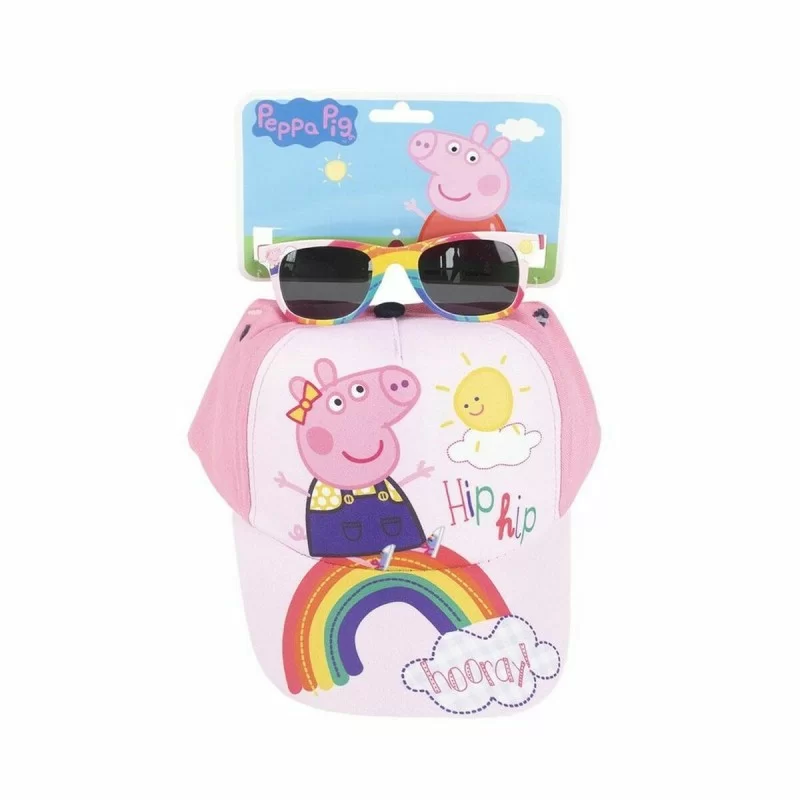 Set Peppa Pig Sunglasses Pink Hat 2 Pieces
