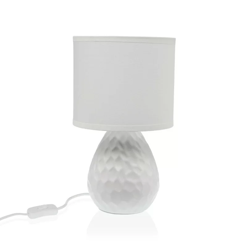 Desk lamp Versa White Ceramic 40 W 15,5 x 27,5 cm