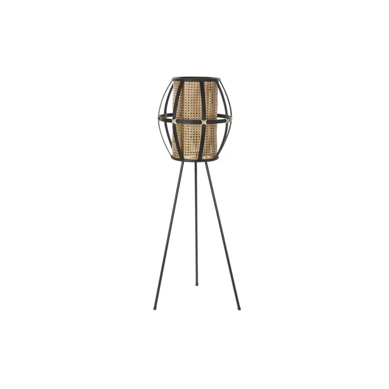 Floor Lamp DKD Home Decor Brown Black Metal Bamboo 50 W 220 V 38 x 38 x 119 cm