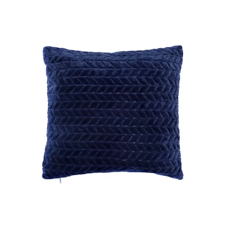 Cushion DKD Home Decor Navy Blue Squared 45 x 10 x 45 cm