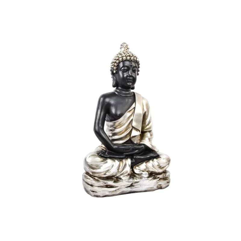 Decorative Figure DKD Home Decor Black Silver Buddha Oriental 80 x 48 x 100 cm