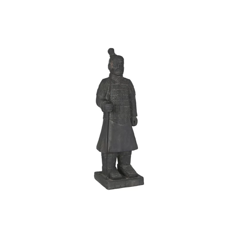 Decorative Figure Home ESPRIT Grey Oriental Warrior 37 x 36 x 120 cm