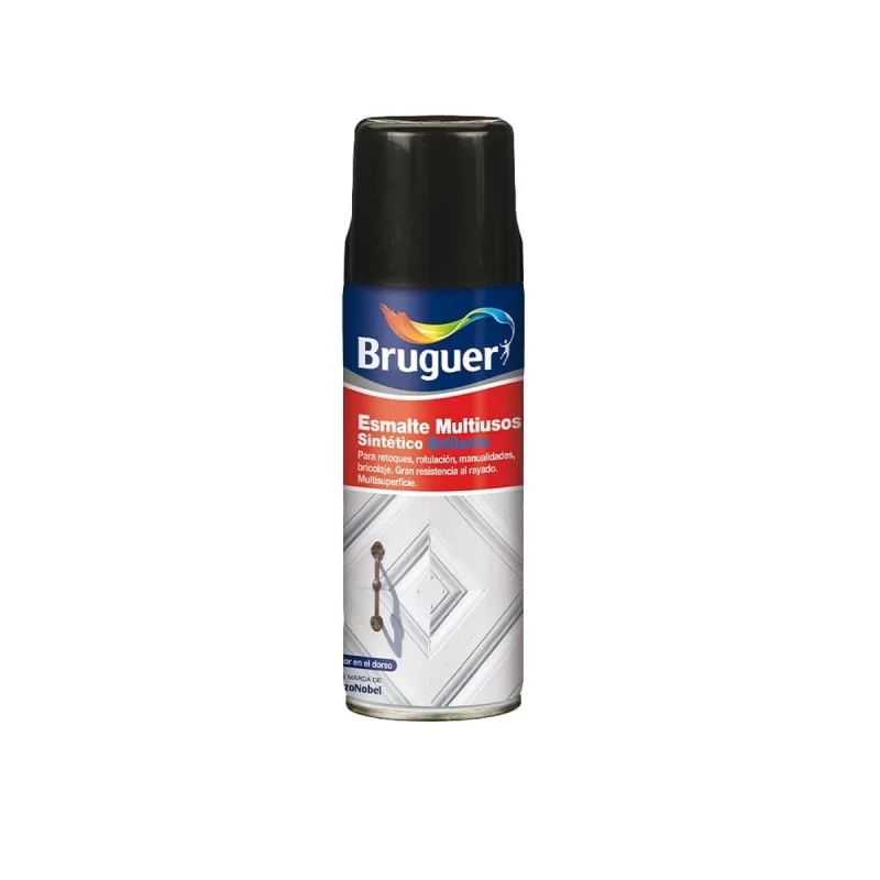 Synthetic enamel paint Bruguer 5197993 Spray Multi-use Black 400 ml Matt