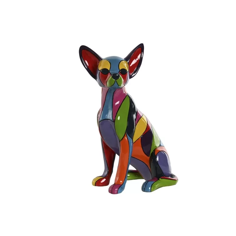 Decorative Figure Home ESPRIT Multicolour Dog 17 x 11 x 25 cm