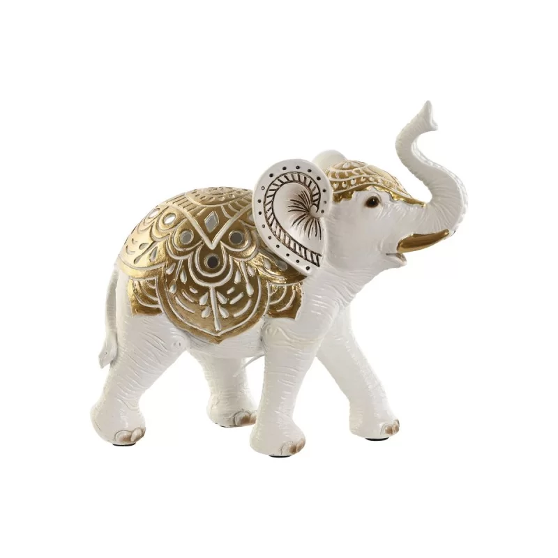 Decorative Figure Home ESPRIT Golden Elephant 15 x 6 x 14 cm