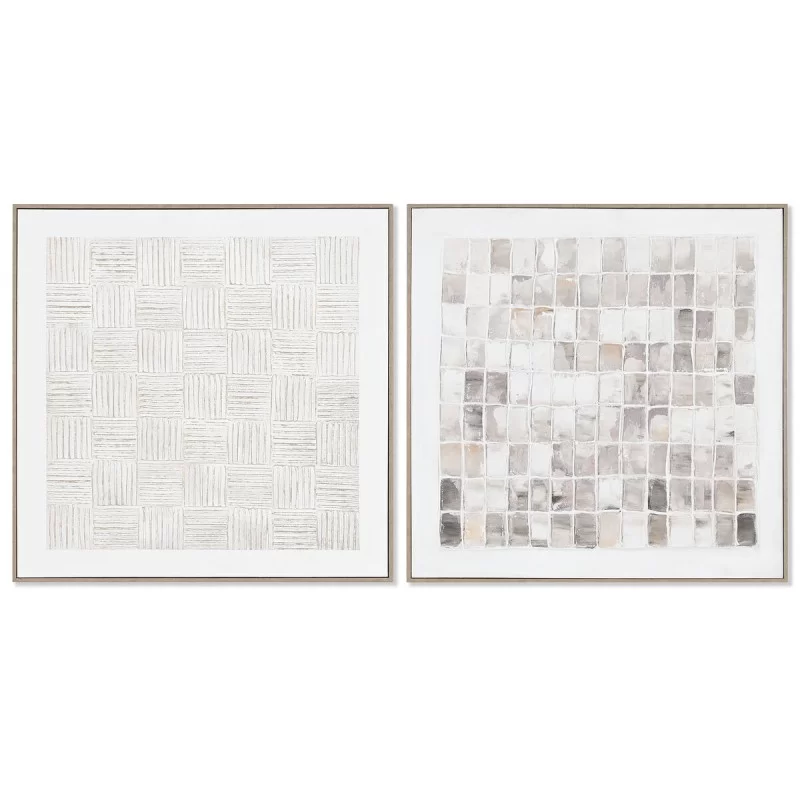 Painting Home ESPRIT Abstract Urban 82,2 x 4,5 x 82,2 cm (2 Units)
