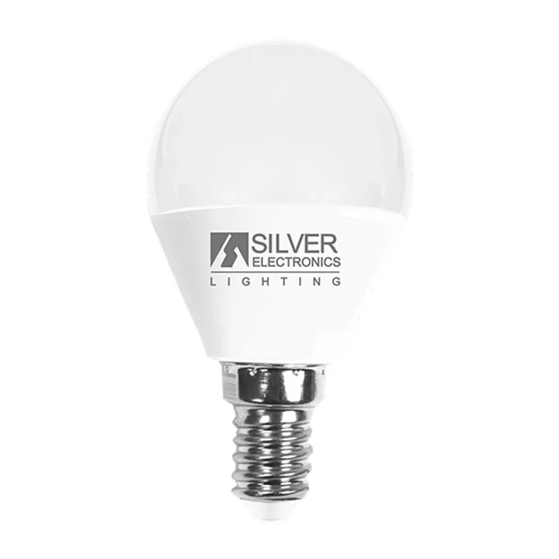 Spherical LED Light Bulb Silver Electronics ESFERICA 961714 7 W E14