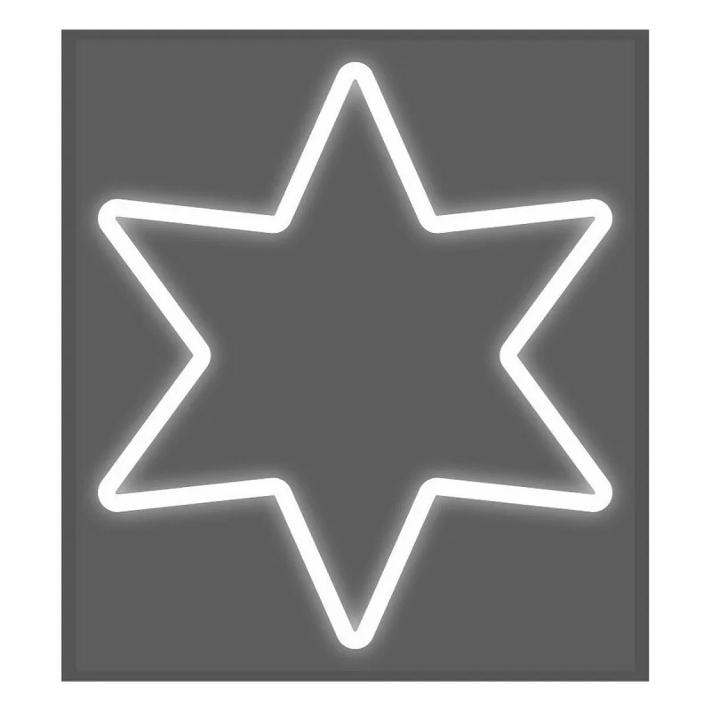 Decorative Figure EDM Flexiled Star 220 V 60 x 3 x 80 cm