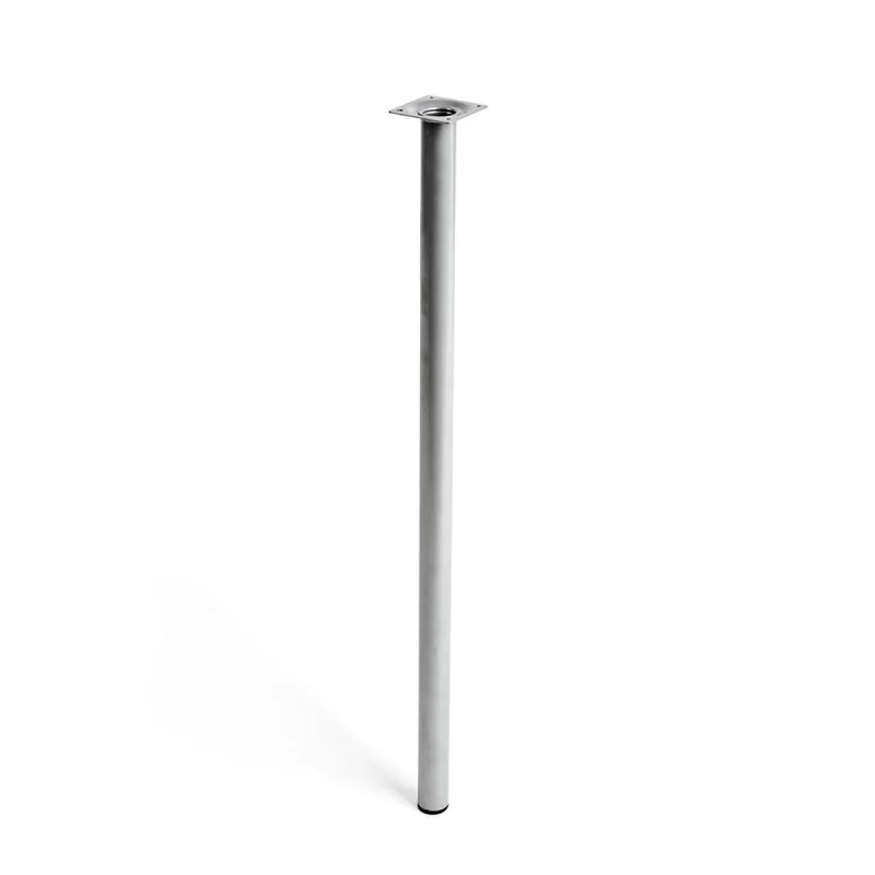 Legs Rei 401g Matt Chromed Cylindrical Silver Steel Modern (Ø 3 x 70 cm)