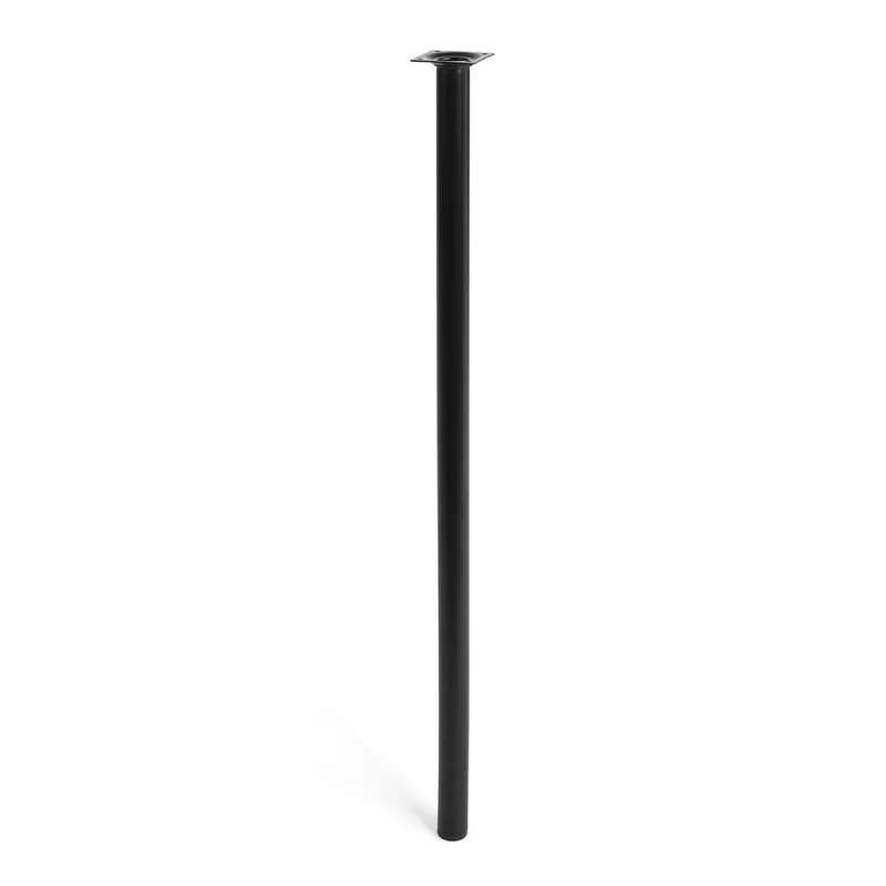 Legs Rei 401g Cylindrical Black Steel Modern (Ø 3 x 80 cm)