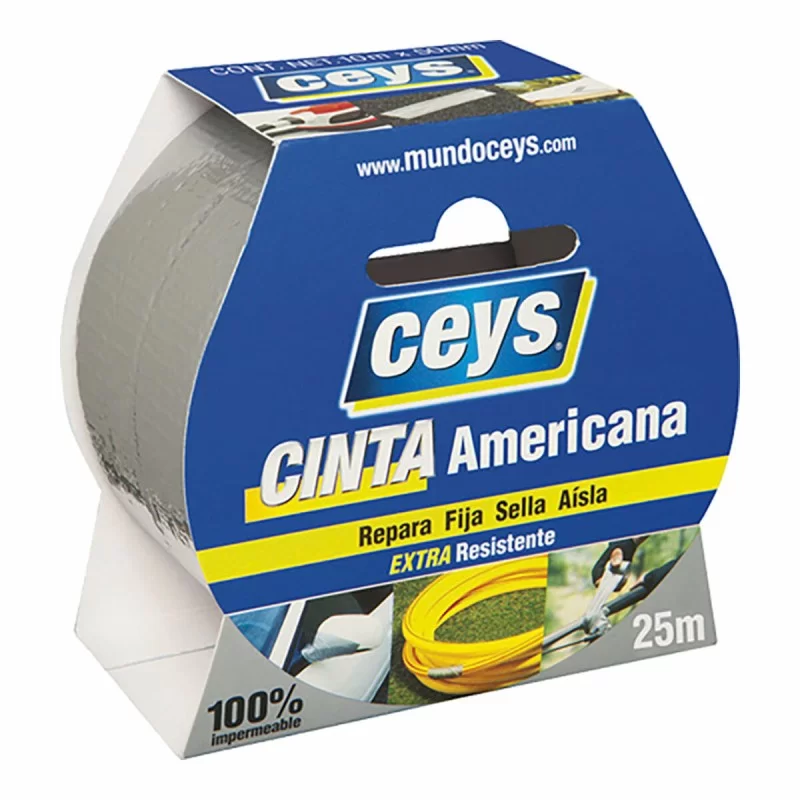 Duct tape Ceys Silver (25 m x 50 mm)