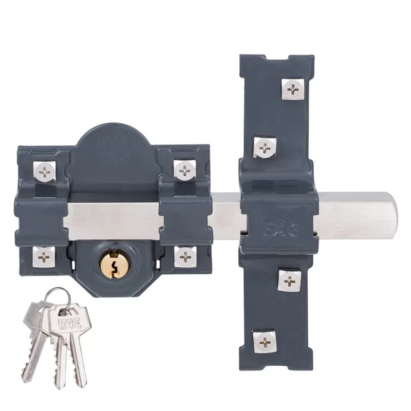 Safety lock Fac 301-l/80 Steel Dark grey 50 mm 80 mm