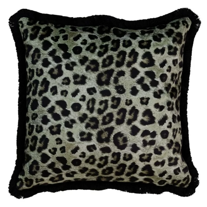 Cushion Green Leopard 45 x 45 cm