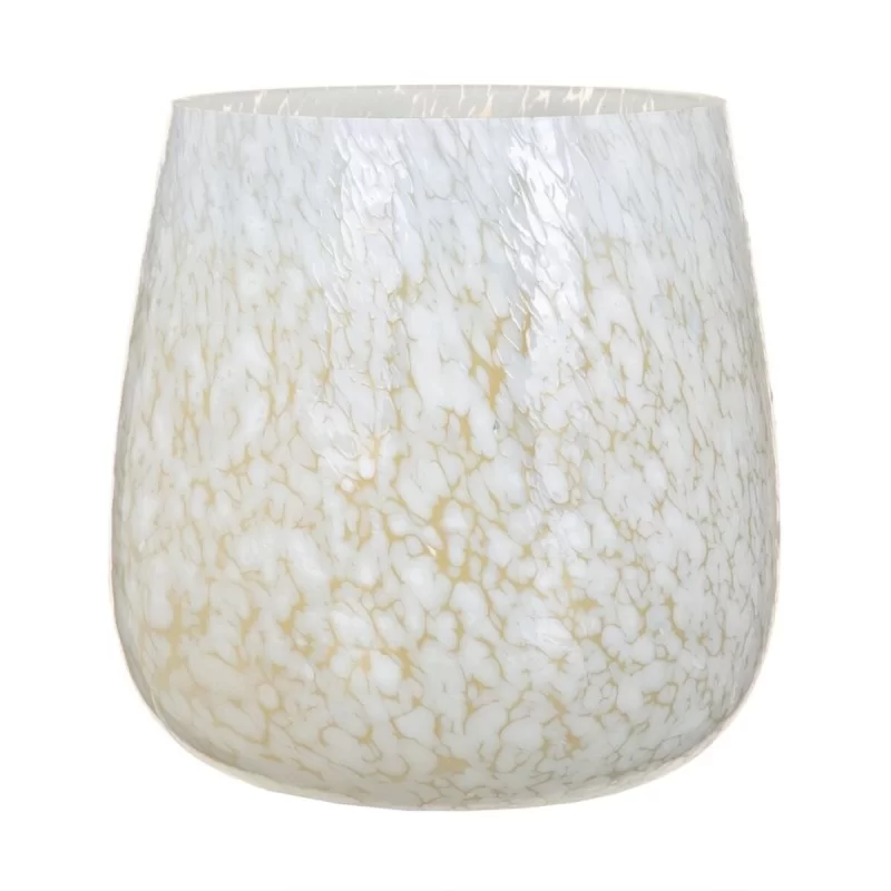 Candleholder Crystal 13 x 13 x 13 cm White