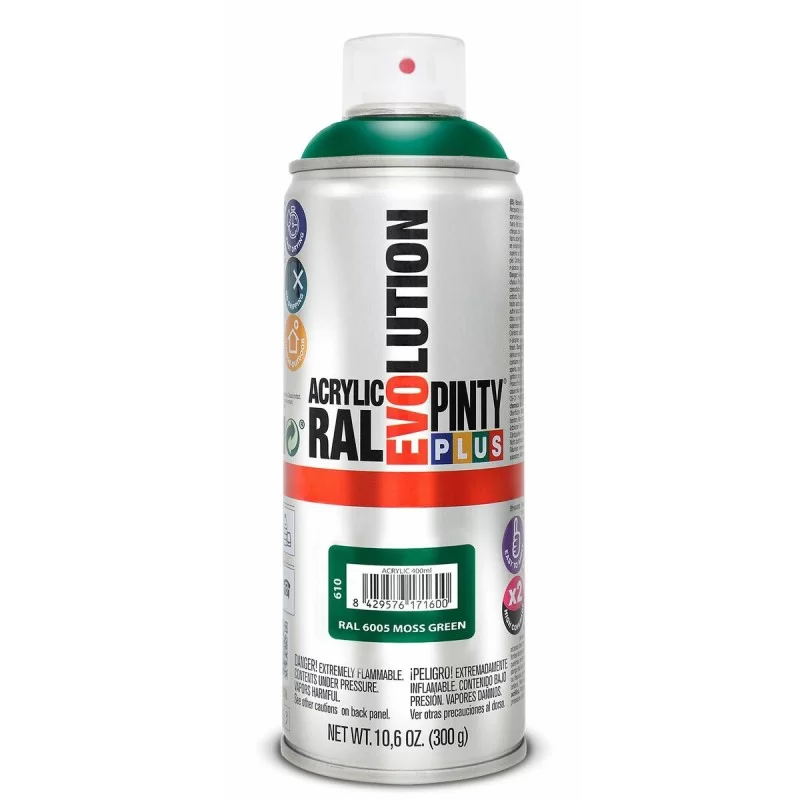 Spray paint Pintyplus Evolution RAL 6005 400 ml Moss Green