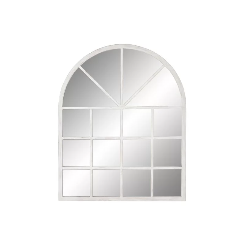 Wall mirror Home ESPRIT White Fir Mirror Neoclassical Window 150 x 3,5 x 186 cm