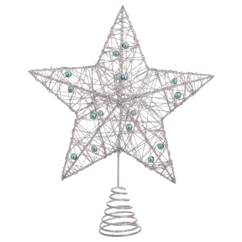 Christmas star Silver Metal Tree 20 x 5 x 25 cm