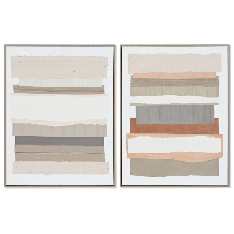Painting Home ESPRIT Abstract Urban 62,3 x 4,5 x 82,3 cm (2 Units)