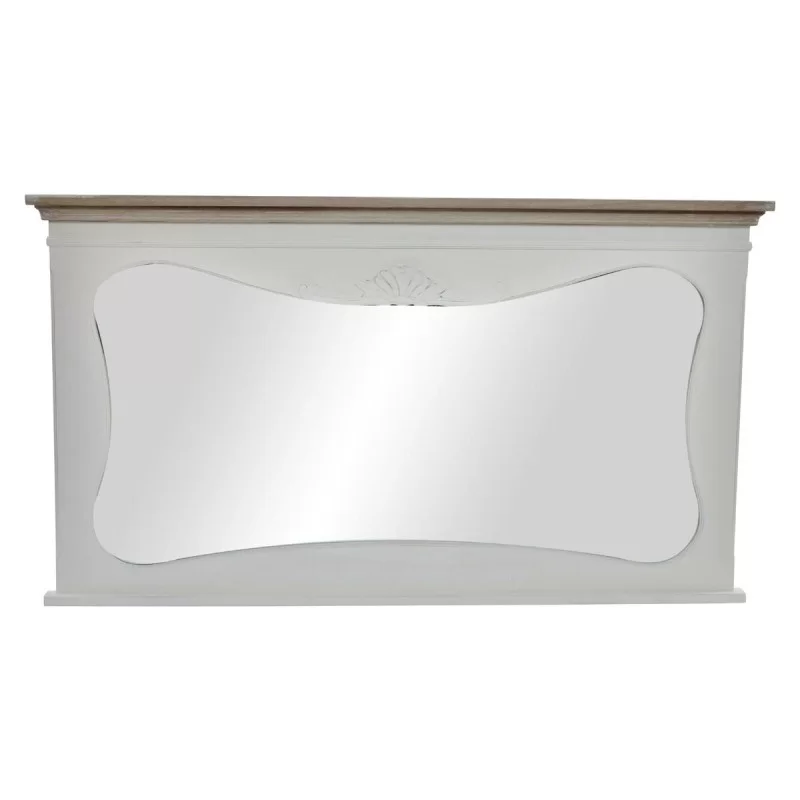 Wall mirror DKD Home Decor White Wood Natural 105 x 64 x 4,5 cm