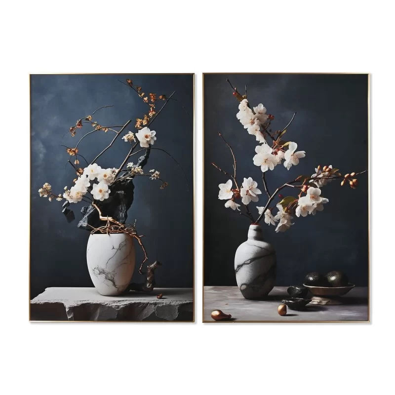 Painting Home ESPRIT Oriental Vase 80 x 3 x 120 cm (2 Units)