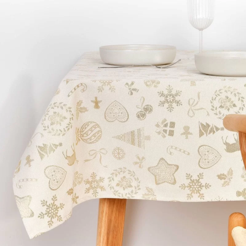 Stain-proof tablecloth Mauré Christmas 200 x 155 cm