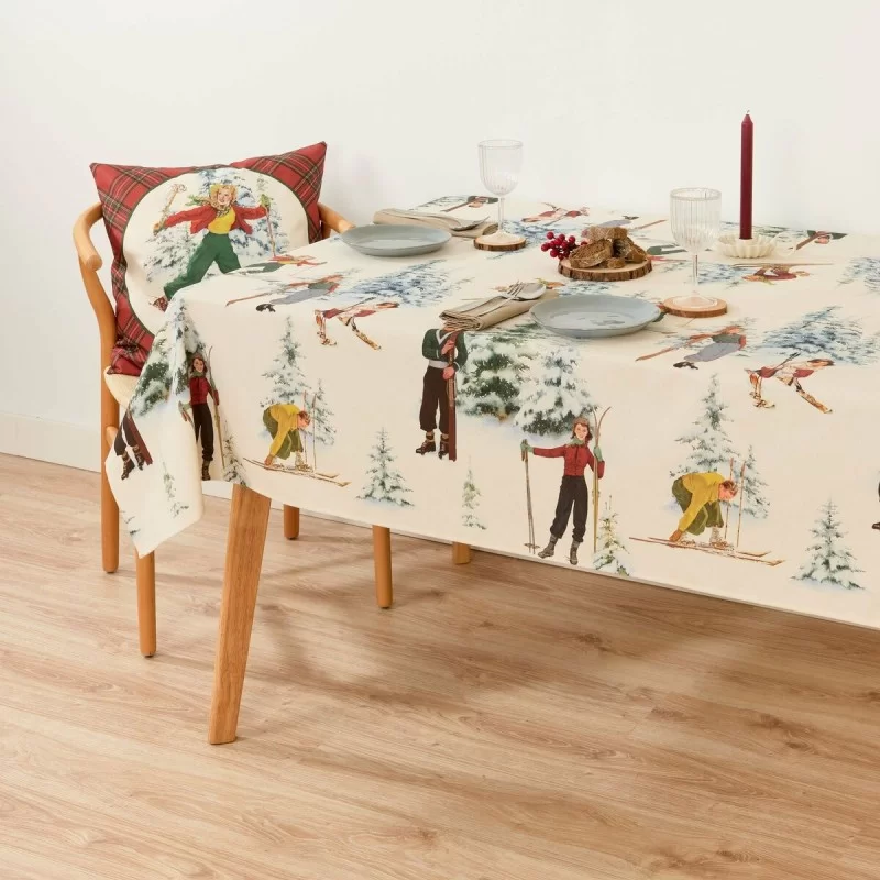Stain-proof tablecloth Mauré Christmas Sky 450 x 155 cm