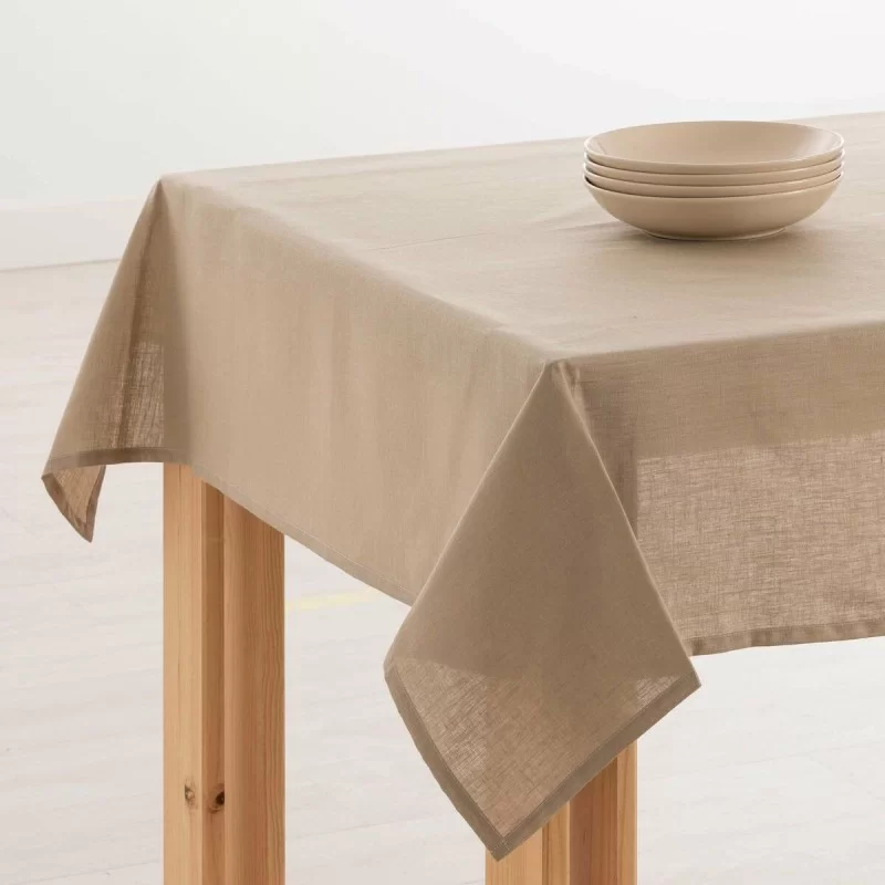 Tablecloth Mauré 300 x 150 cm Taupe