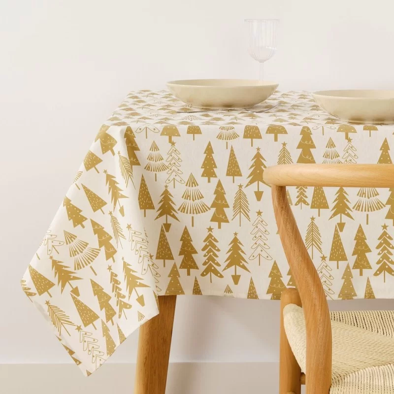 Stain-proof resined tablecloth Mauré Christmas 300 x 140 cm