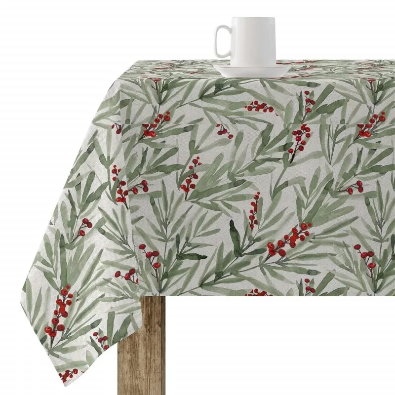 Stain-proof resined tablecloth Mauré Merry Christmas 250 x 140 cm