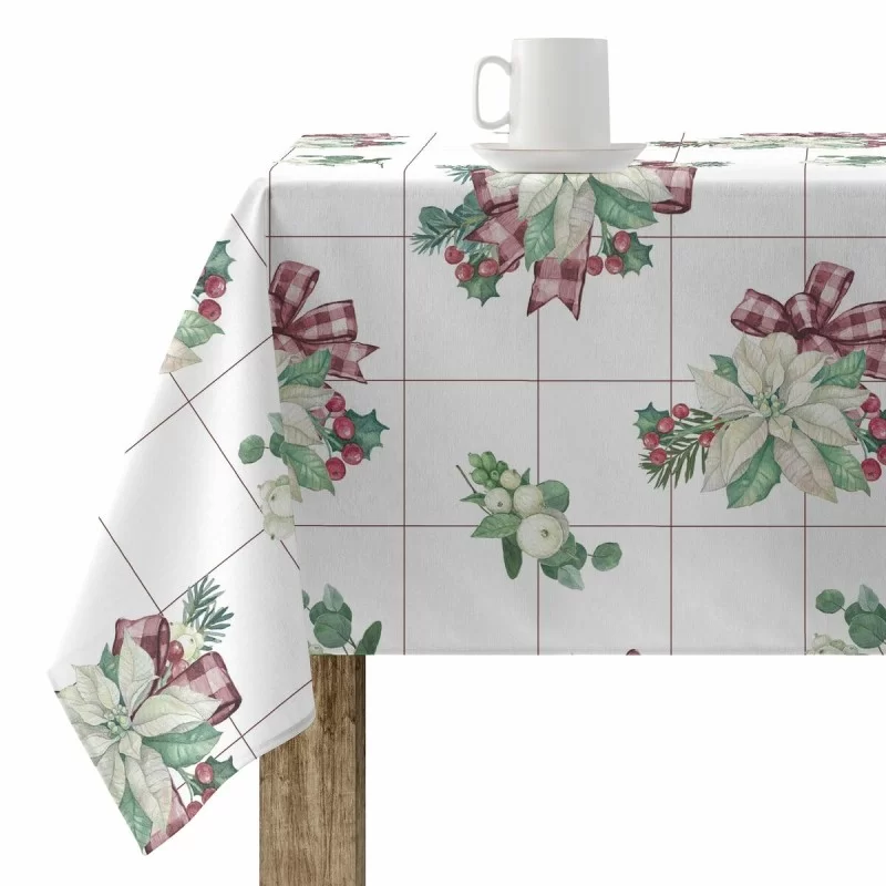 Stain-proof resined tablecloth Mauré Christmas 140 x 140 cm