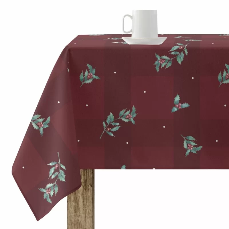 Stain-proof resined tablecloth Mauré Christmas 140 x 140 cm