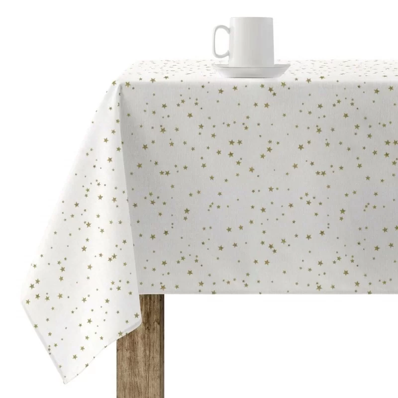 Stain-proof resined tablecloth Mauré Stars Gold 100 x 140 cm