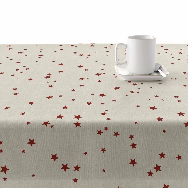 Stain-proof resined tablecloth Mauré Merry Christmas 180 x 250 cm