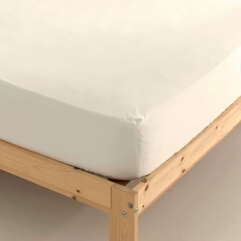 Fitted bottom sheet Terracota Natural 160 x 200 cm