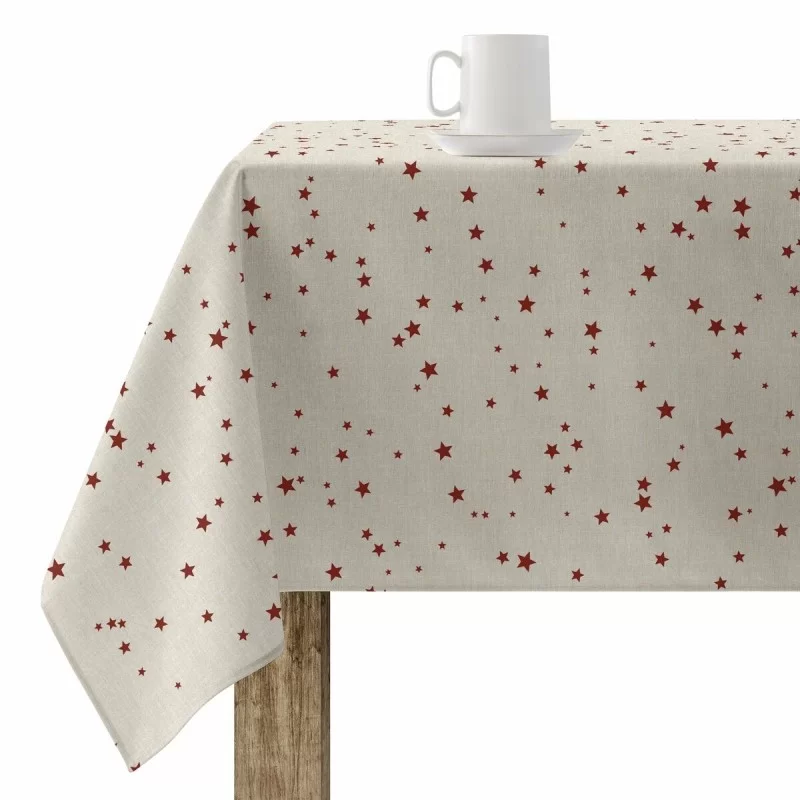 Stain-proof resined tablecloth Mauré Merry Christmas 180 x 300 cm