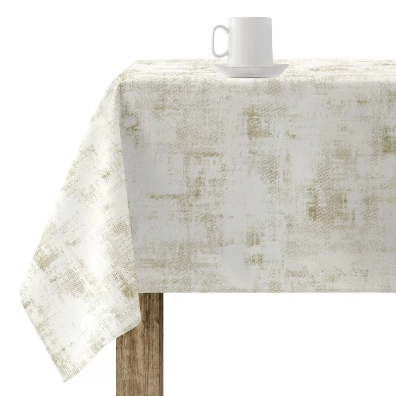 Stain-proof resined tablecloth Mauré Texture Gold 250 x 140 cm