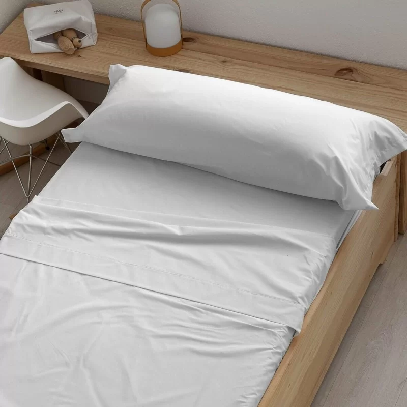 Fitted bottom sheet Ripshop Liso White 60x120cm