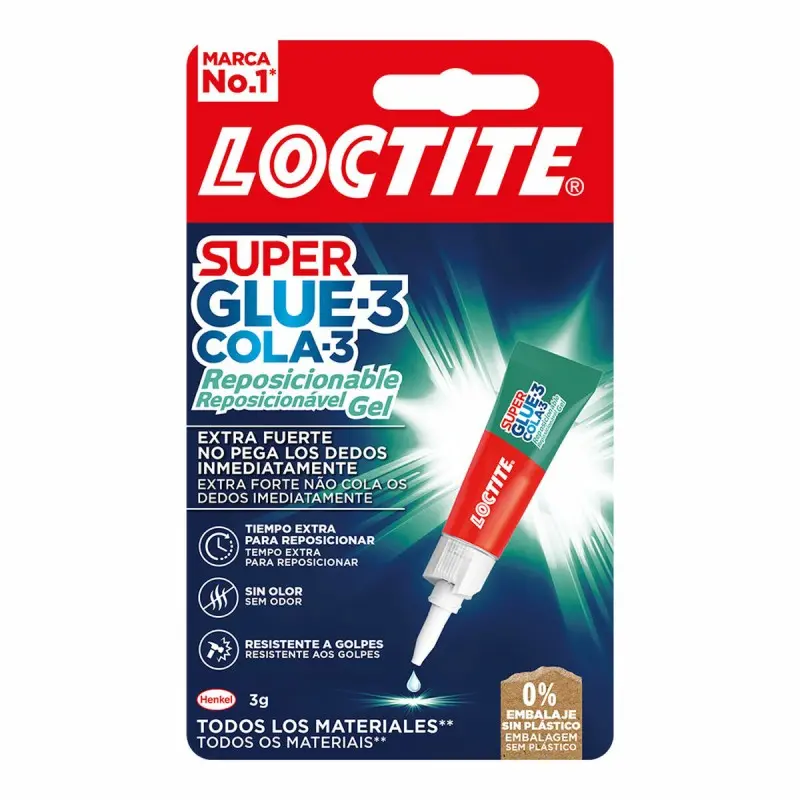 Glue Loctite SuperGlue-3 2943113 3 g Repositionable Gel