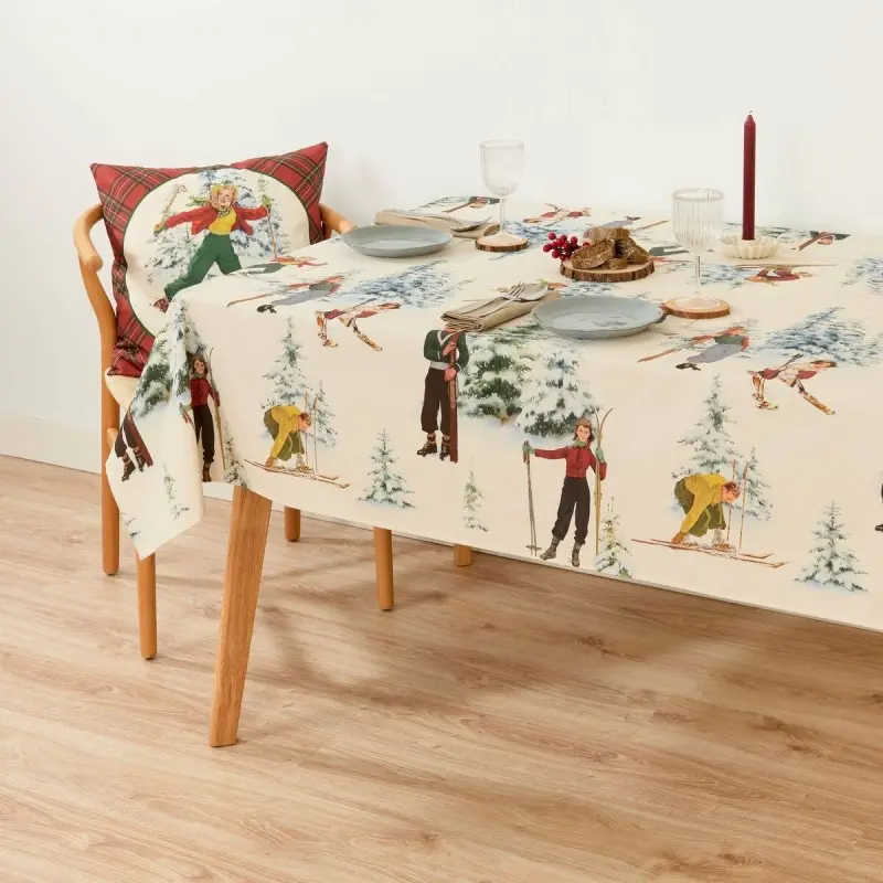 Stain-proof tablecloth Muaré Christmas Sky 155 x 155 cm