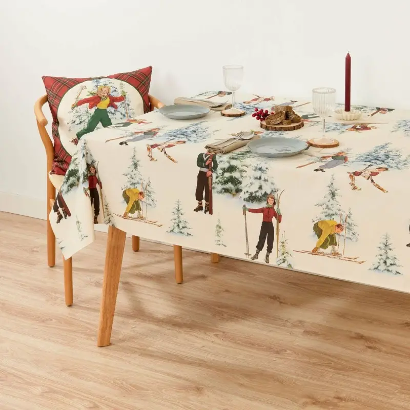 Stain-proof tablecloth Muaré Christmas Sky 200 x 155 cm