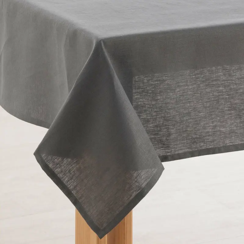 Tablecloth Muaré 100x150cm 100 x 150 cm Anthracite